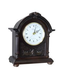 Bedford Clock Collection Wood Mantel Clock with Chimes